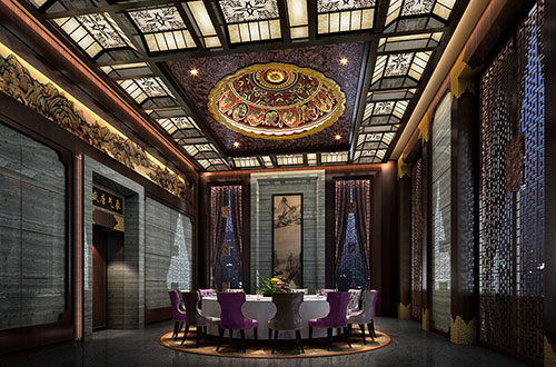 巫山低调奢华的新中式酒店设计效果图