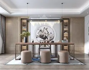 巫山新中式风格茶室如何规划设计